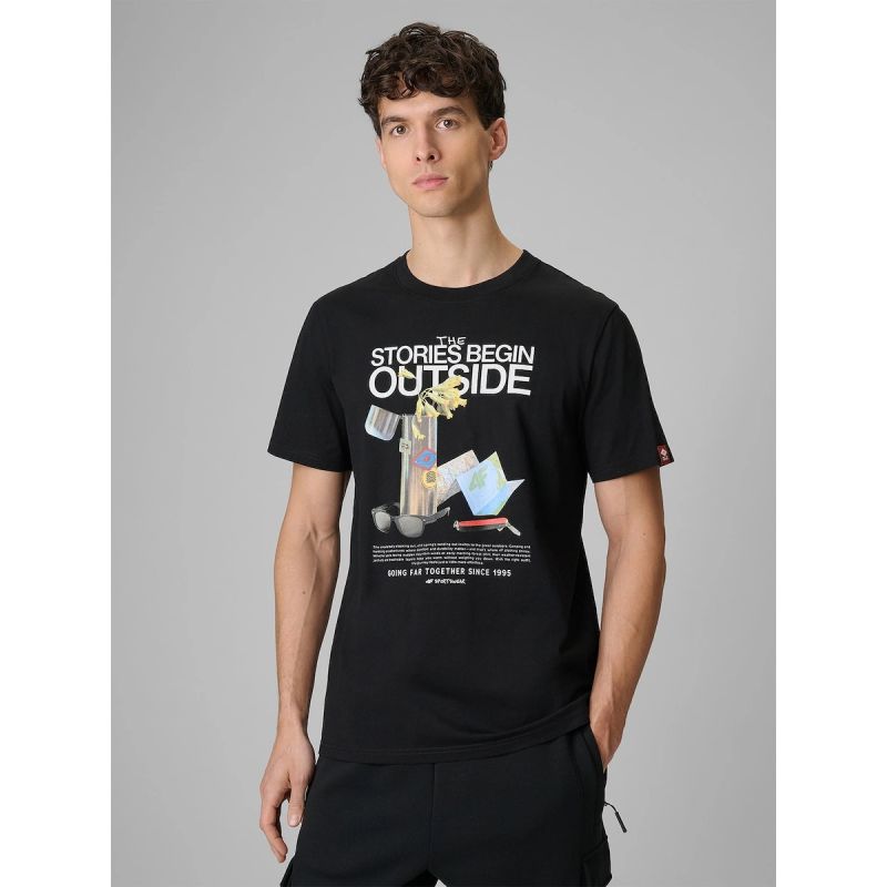 4F Men's regular printed T-shirt férfi póló 4FRSS26TTSHM3811-20S