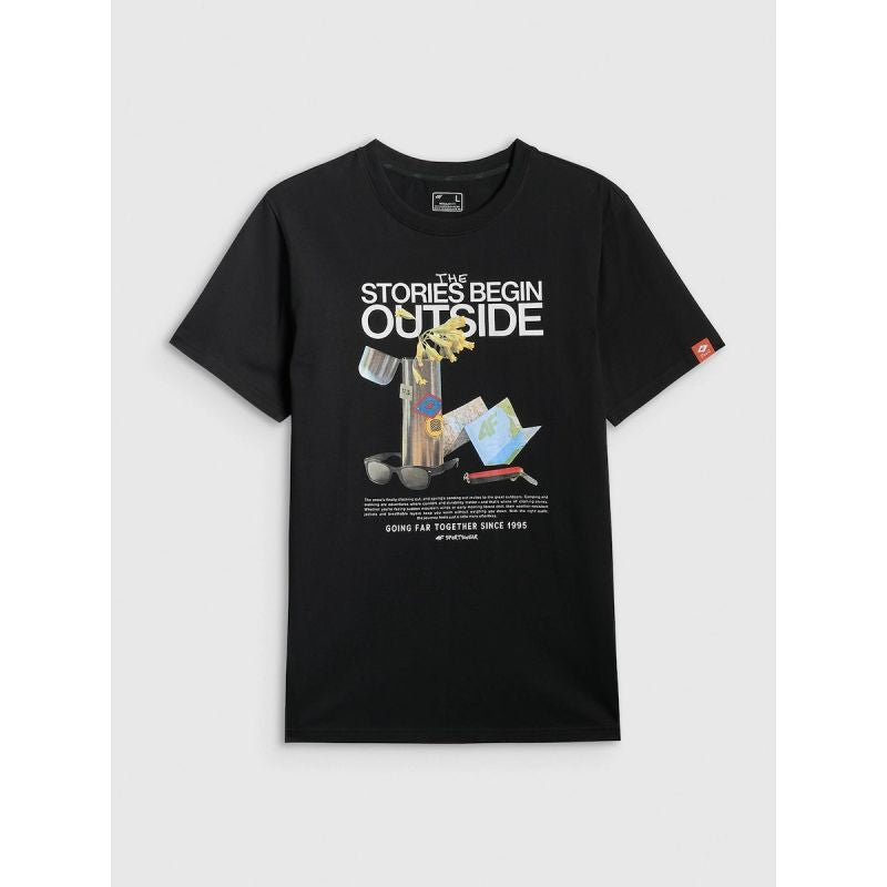 4F Men's regular printed T-shirt férfi póló 4FRSS26TTSHM3811-20S