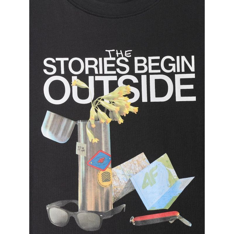 4F Men's regular printed T-shirt férfi póló 4FRSS26TTSHM3811-20S