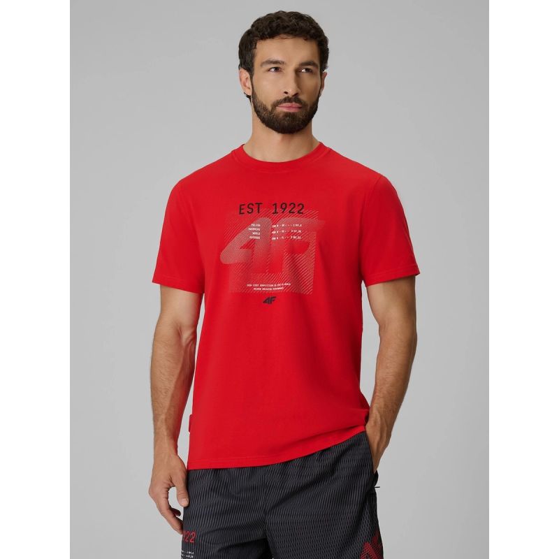 4F Men's regular printed T-shirt férfi póló 4FRSS26TTSHM4039-62S