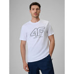 4F Men's regular T-shirt with logo férfi póló