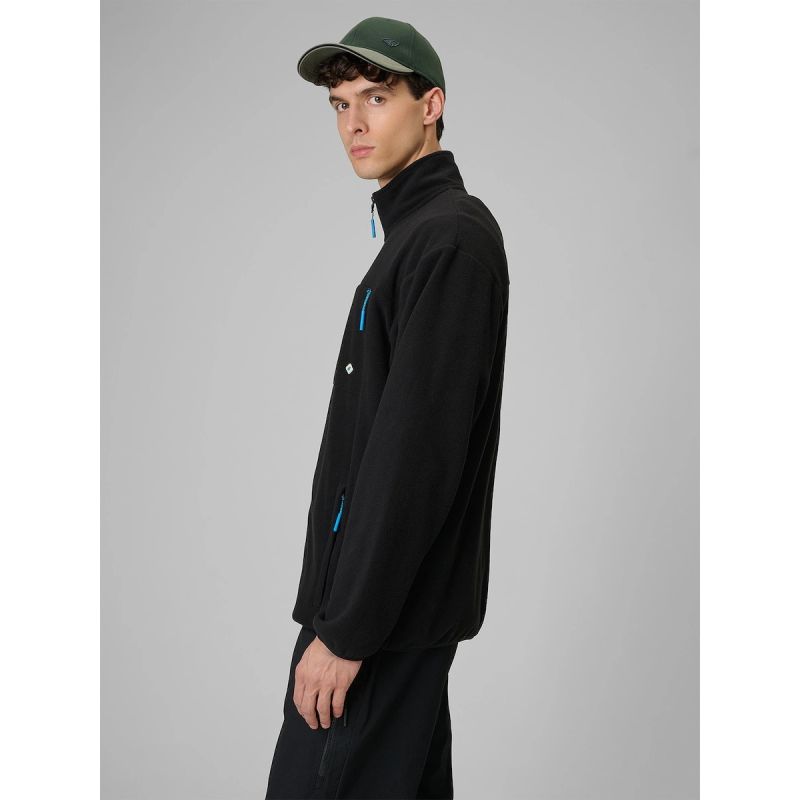 4F Men's relaxed fleece with stand-up collar férfi