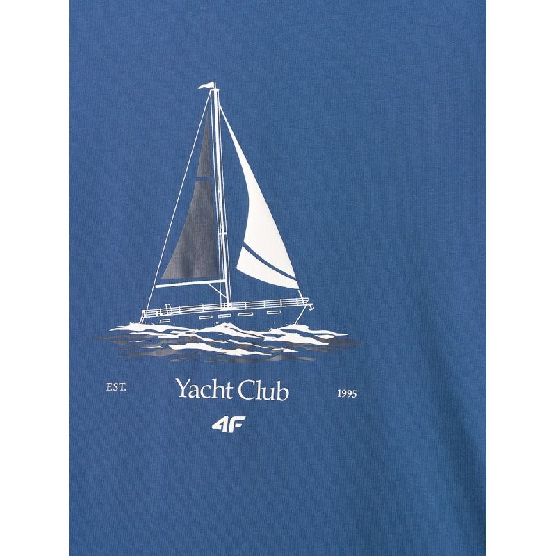 4F Men's relaxed T-shirt with print férfi póló
