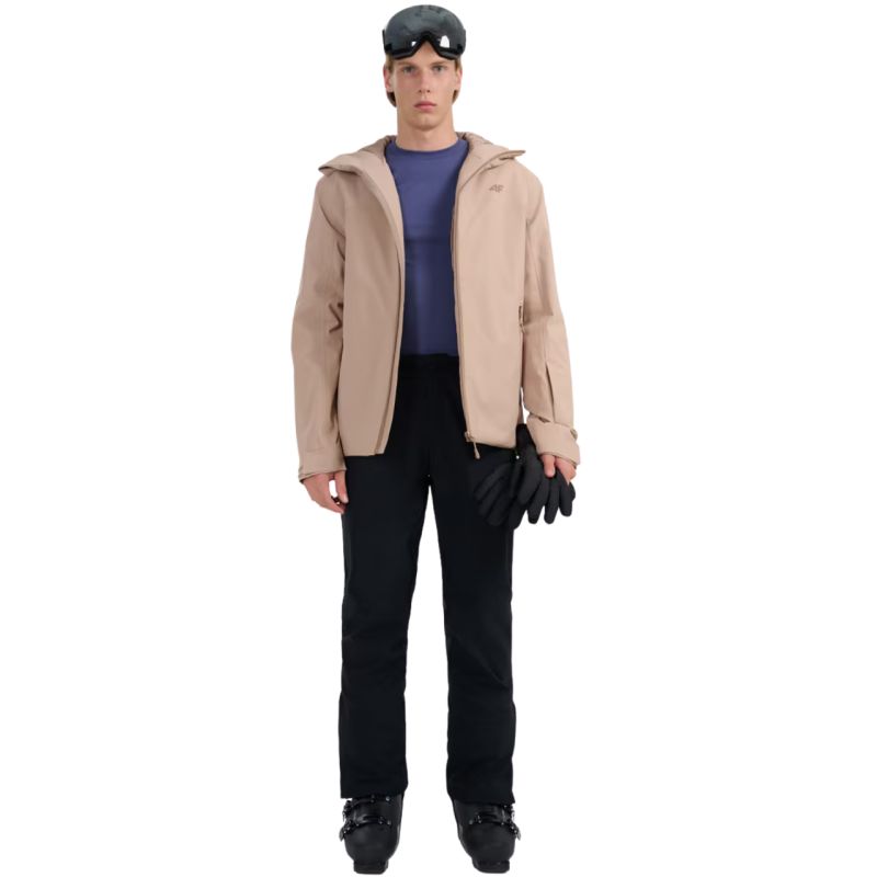 4f Men's ski jacket beige férfi 4FWAW25TTJAM078783S