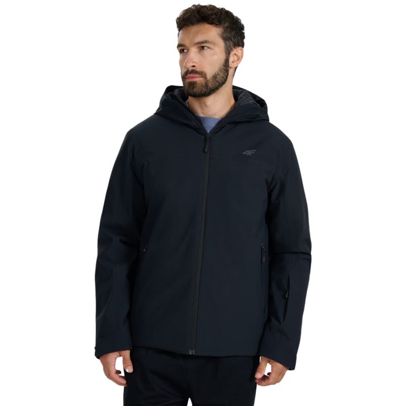 4f Men's ski jacket deep black férfi 4FWAW25TTJAM078720S