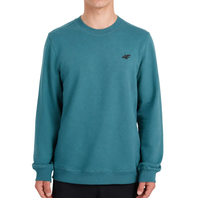 4F Men's sweatshirt M2134 sea 46S zöld férfi kapucnis pulóver 4FWSS26TSWSM213446S