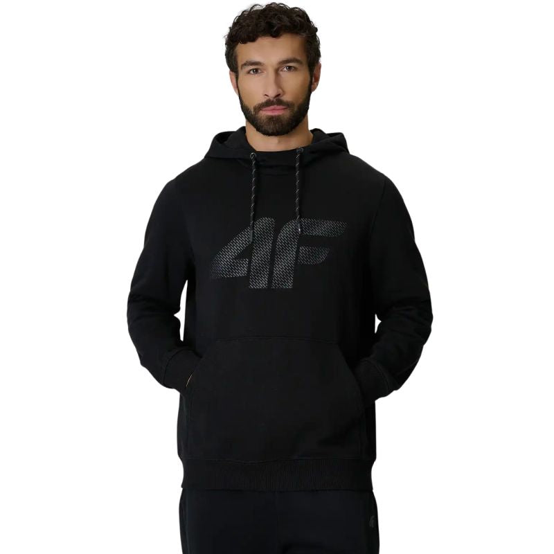 4F Men's sweatshirt M2548 deep 20S fekete férfi pulóver
