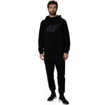 4F Men's sweatshirt M2548 deep 20S fekete férfi pulóver