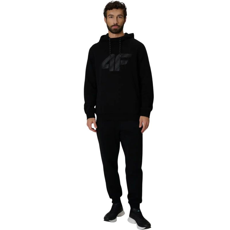 4F Men's sweatshirt M2548 deep 20S fekete férfi pulóver