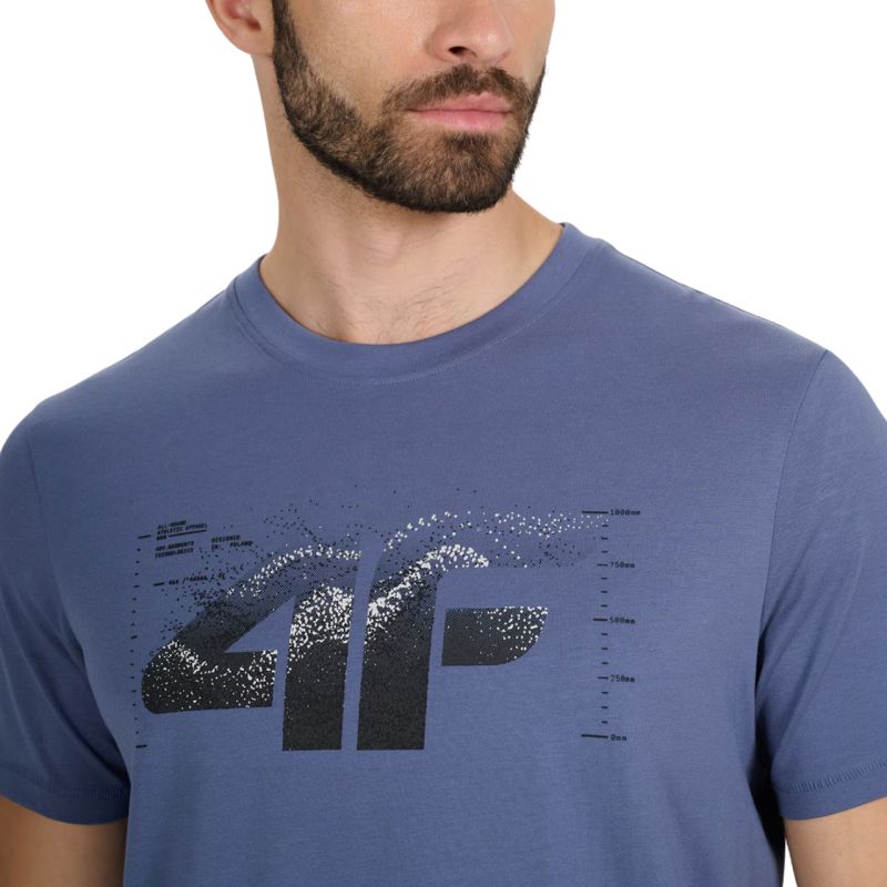 4f Men's T-shirt denim férfi Póló 4FWAW25TTSHM235932S
