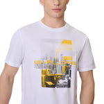 4F Men's T-shirt M2660 10S fehér férfi póló