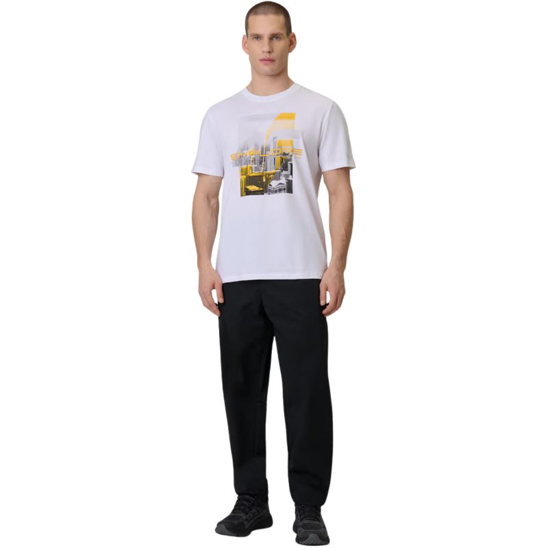 4F Men's T-shirt M2660 10S fehér férfi póló