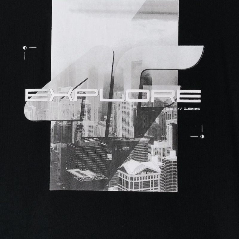 4F Men's T-shirt M2660 deep 20S fekete férfi póló