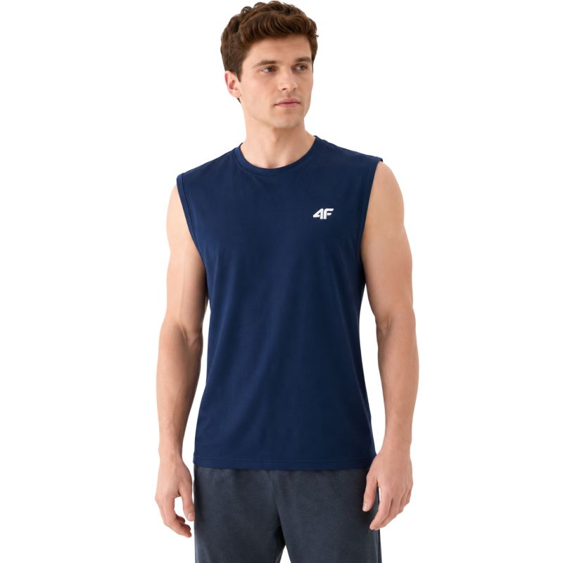 4F Men's T-shirt M306 navy 31S kék férfi 4FWMM00TSLEM30631S