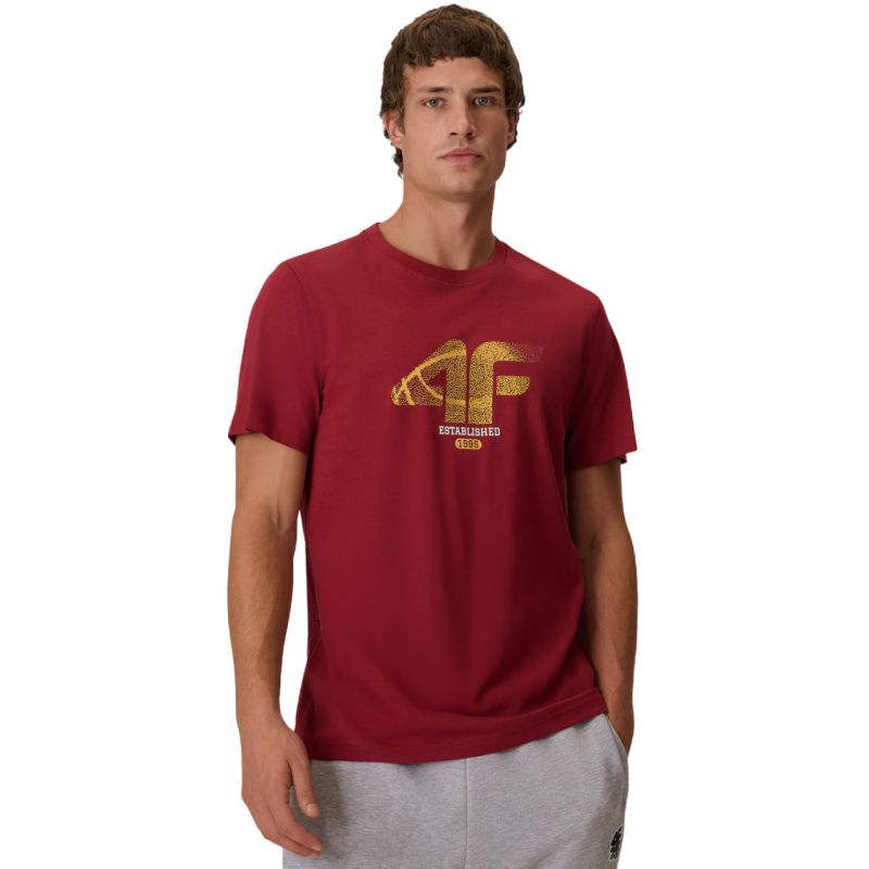 4F Men’s T-Shirt M3558 Dark 61S póló, piros