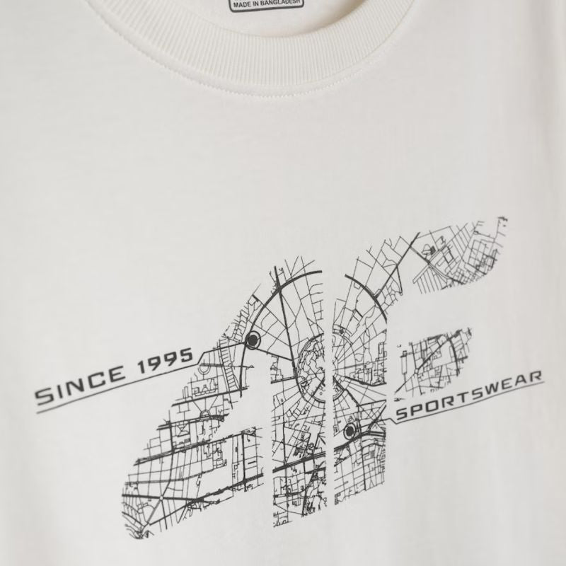 4F Men’s T-shirt M3573 Off- 11S póló, fehér