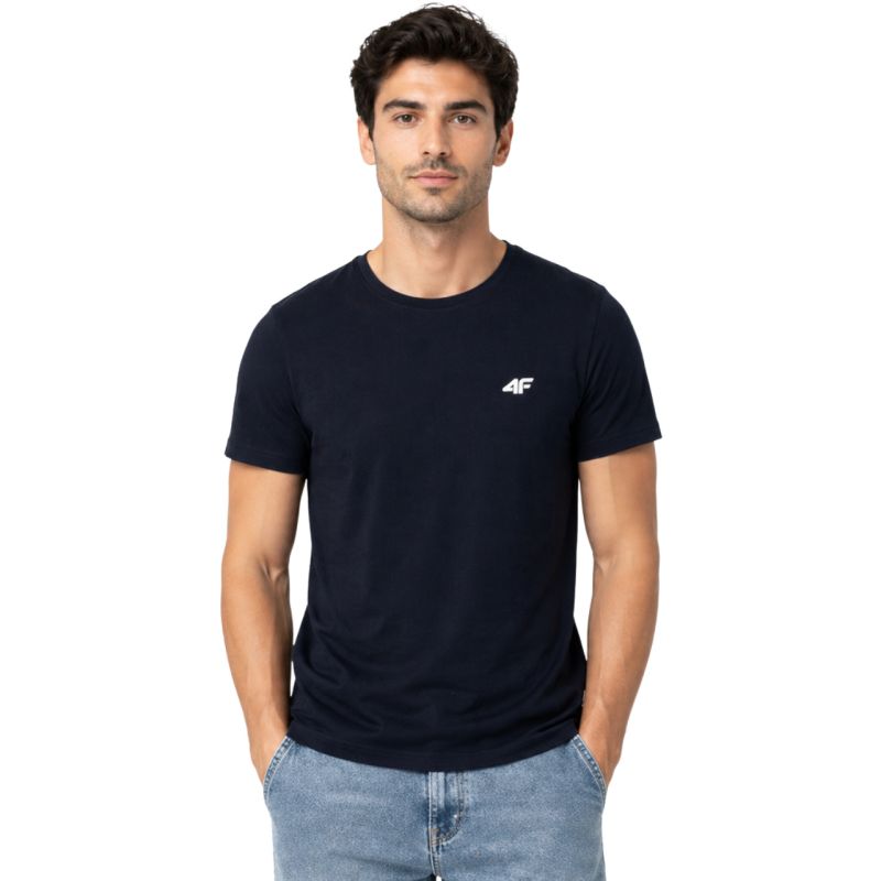 4F Men's T-shirt M4214 navy 31S kék férfi póló