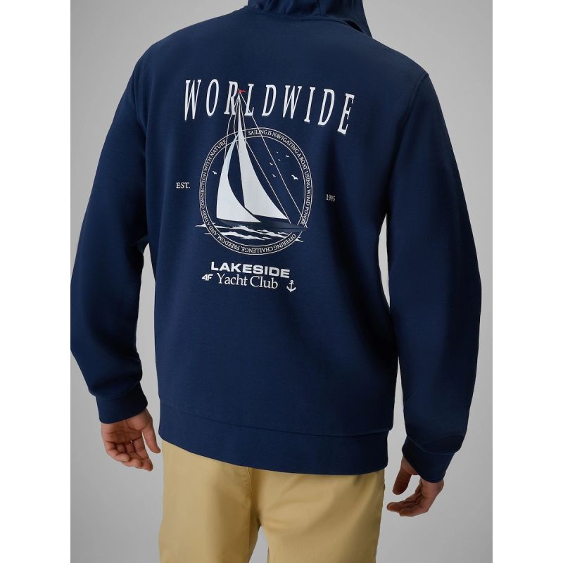 4F Men's zip-up sweatshirt with hood férfi pulóver