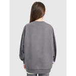 Oversized sweatshirt without a hood for girls 4F gyerek pulóver 4FJRAW25TSWSF2438-22S