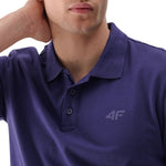 póló shirt 4F M férfi galléros póló 4FWSS24TPTSM13031S