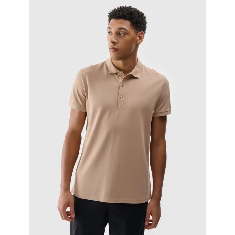 póló shirt 4F M férfi galléros póló 4FWSS25TPTSM407-83S