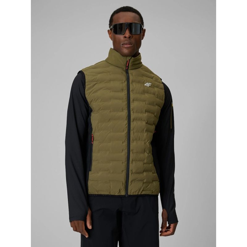 4F PRO trekking vest with Primaloft filling for men 4F 4FWSS26TVJAM343-43S ezüst férfi mellény