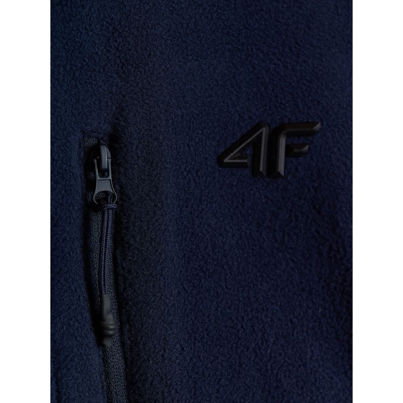 4F Regular fleece with stand-up collar férfi polár pulóver