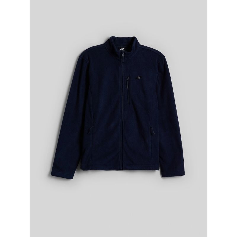 4F Regular fleece with stand-up collar férfi polár pulóver