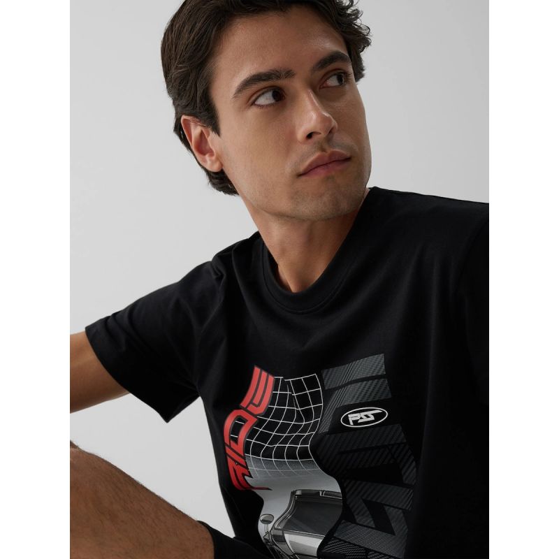 4F regular printed T-shirt férfi póló