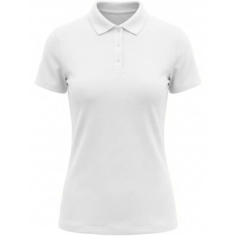 4F shirt F0768 10S fehér női galléros póló