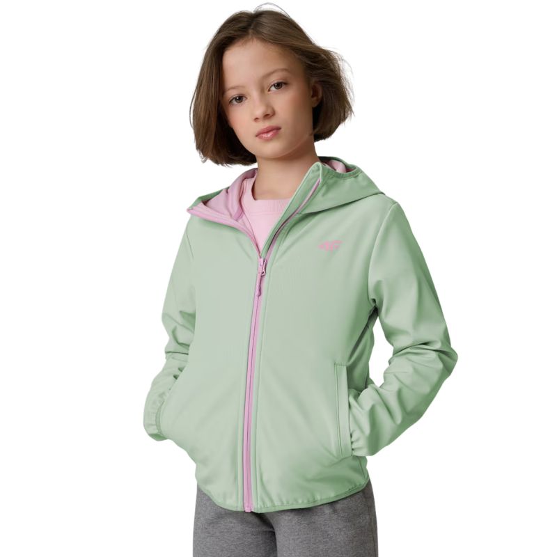 4F Softshell jacket for girls F478 47S menta gyerek