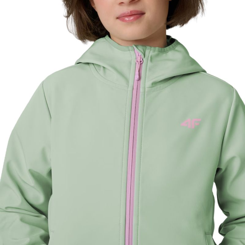 4F Softshell jacket for girls F478 47S menta gyerek