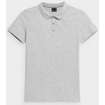 T-shirt 4f W H4z22tsd356cool Light Gray Melange Galléros női póló H4Z22TSD356CHŁODNYJASNYSZARYMELANŻ