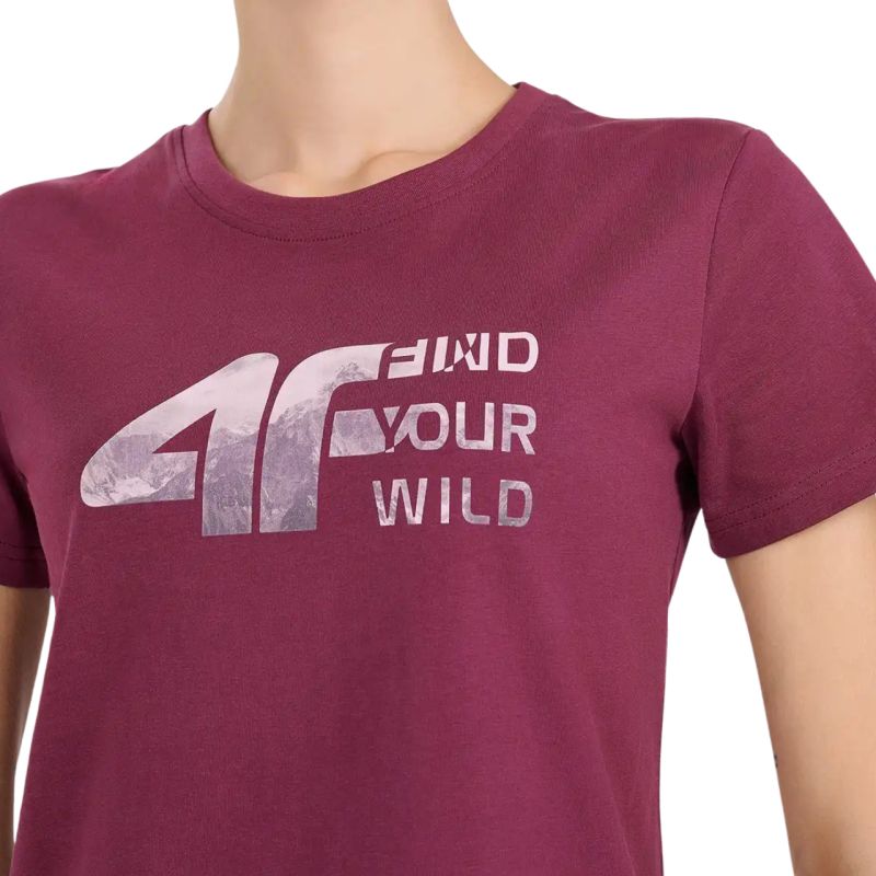 4F T-shirt F3496 dark 53S női póló, rózsaszín