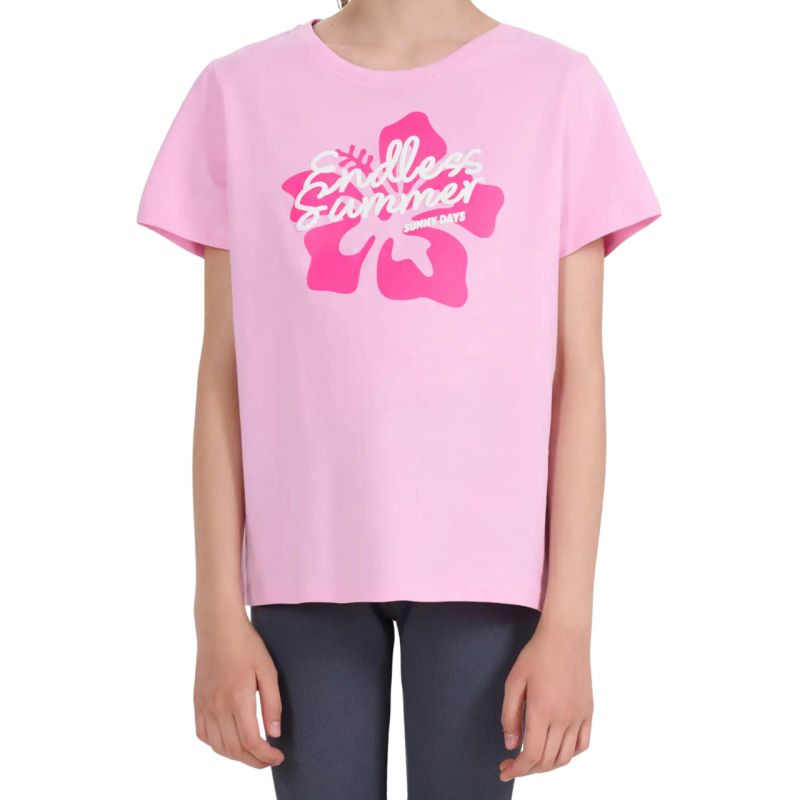 4F T-shirt for girls F2938 light 56S rózsaszín gyerek póló 4FJWSS26TTSHF293856S