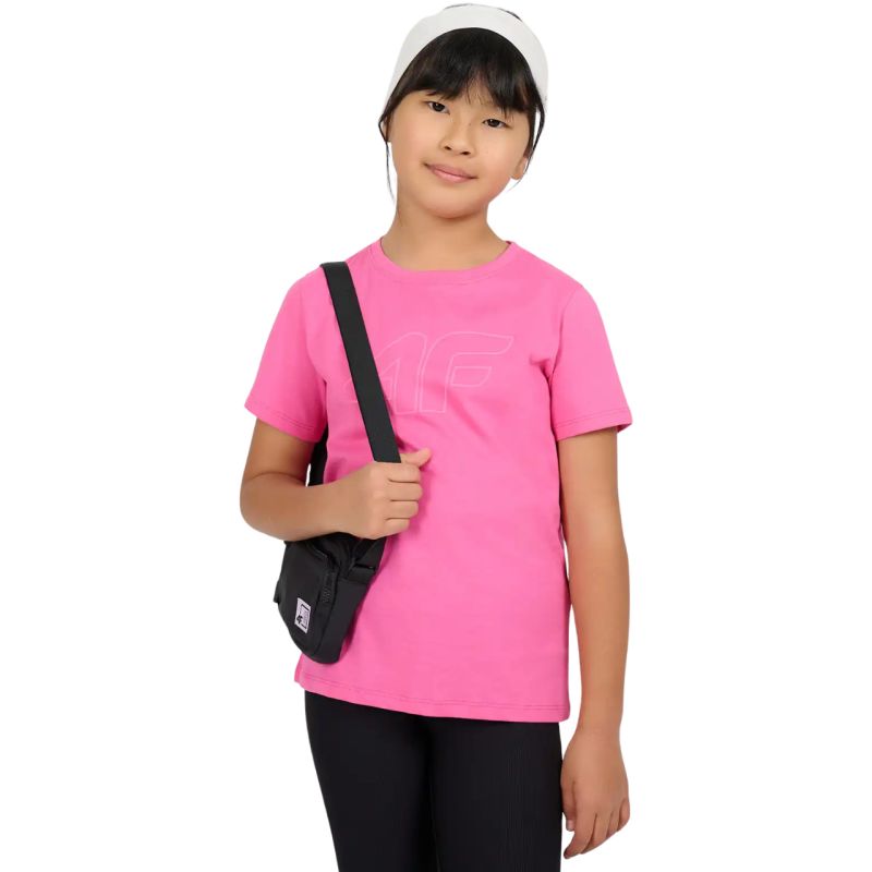 4F T-shirt for girls F3004 dark 53S rózsaszín gyerek