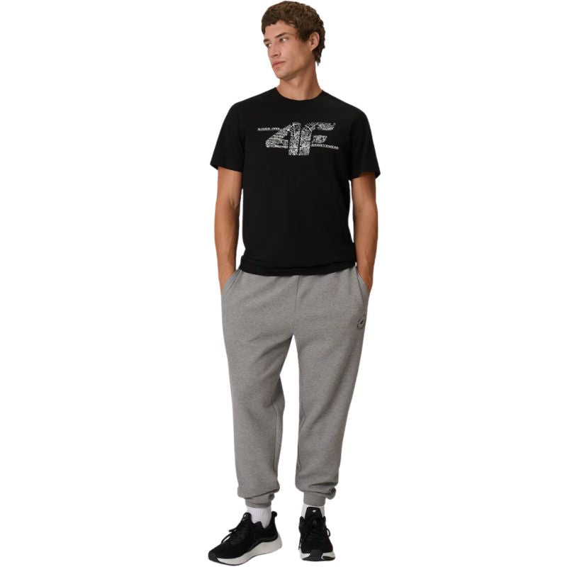 4F T-shirt M3573 Deep 20S férfi póló, fekete