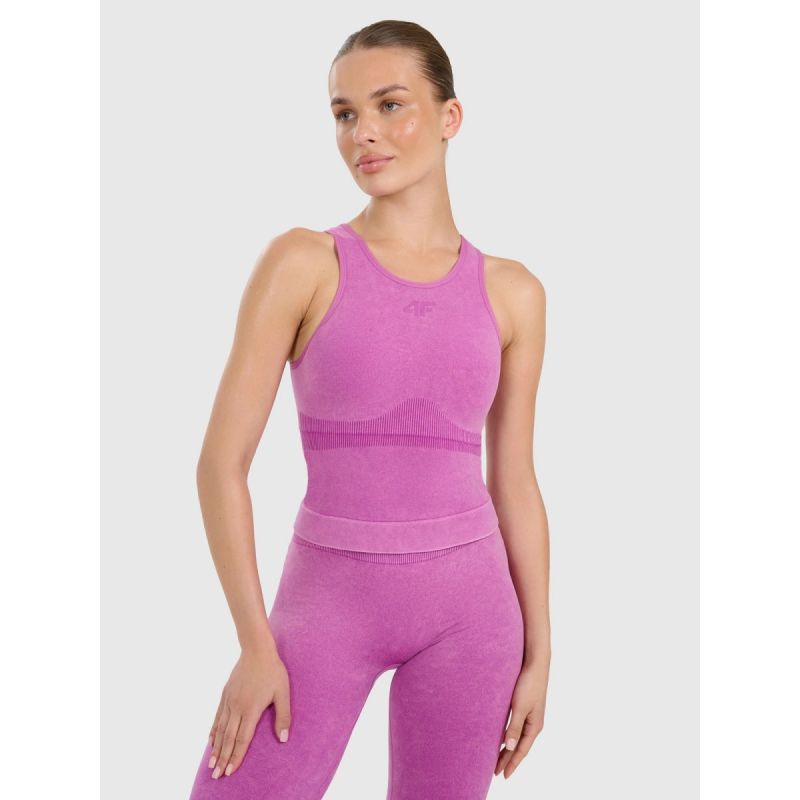 Women's 4F Slim Quick-Drying Yoga and Pilates Top edzőfelszerelés 4FWAW25TFSLF578-54A