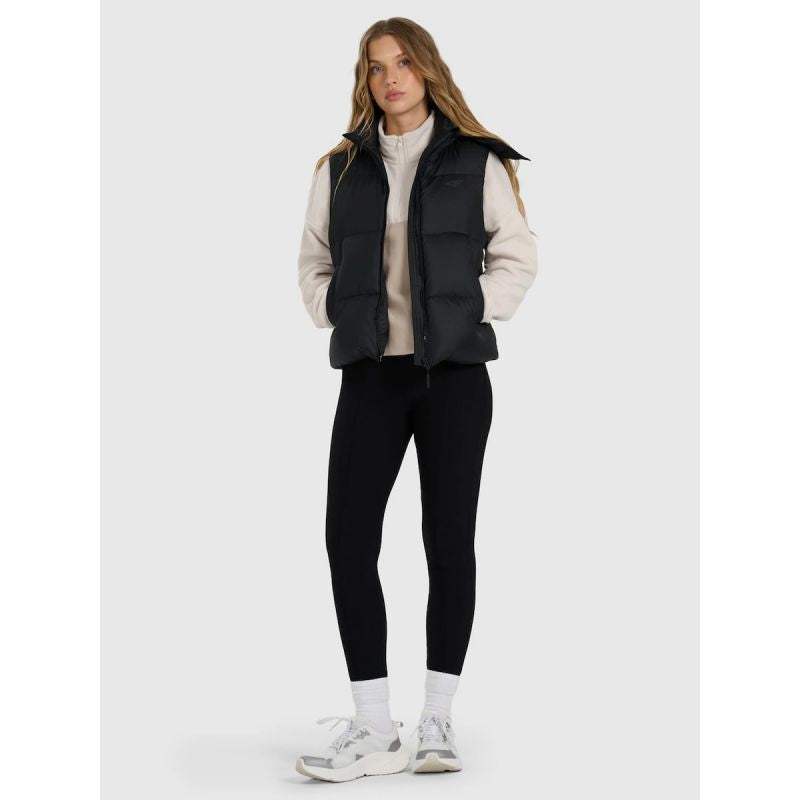 Women's down vest with natural filling 4F 4FWAW25TVJAF223-083S női mellény