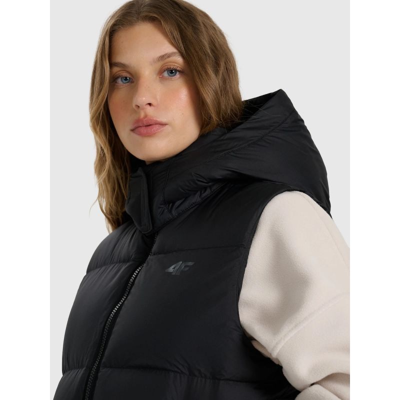 Women's down vest with natural filling 4F 4FWAW25TVJAF223-083S női mellény