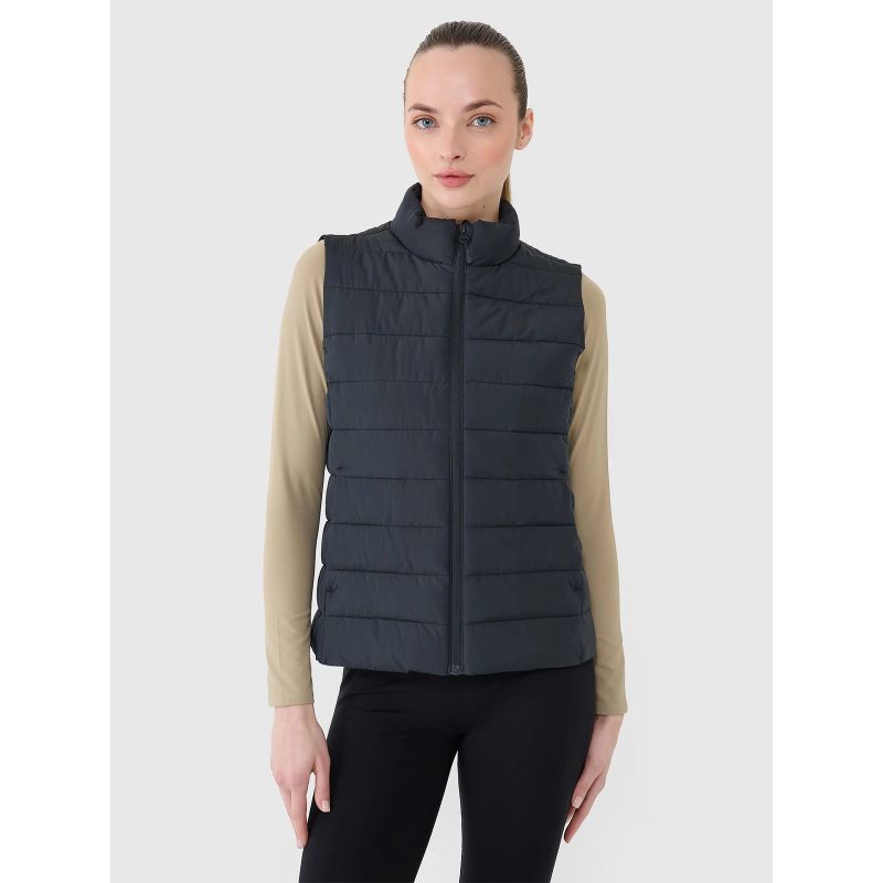 Women's down vest with synthetic filling 4F 4FWSS25TVJAF181-20S női mellény