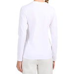 4F Women’s F639 Long-Sleeve T-Shirt, 10S póló, fehér