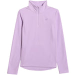 4f Women's fleece sweatshirt F069 light purple női 4FWAW25UFLEF06952S