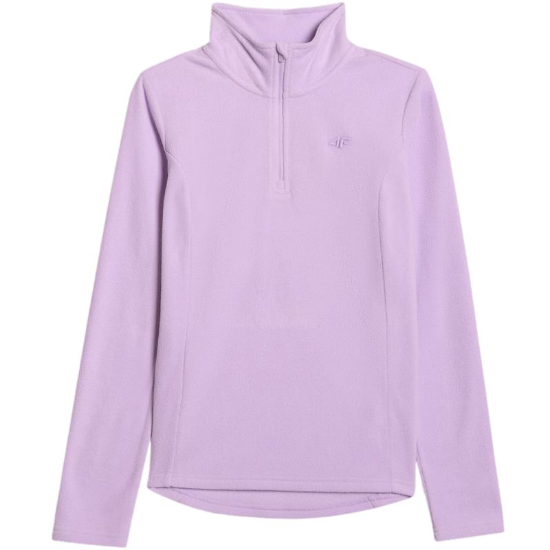 4f Women's fleece sweatshirt F069 light purple női 4FWAW25UFLEF06952S