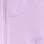 4f Women's fleece sweatshirt F069 light purple női 4FWAW25UFLEF06952S