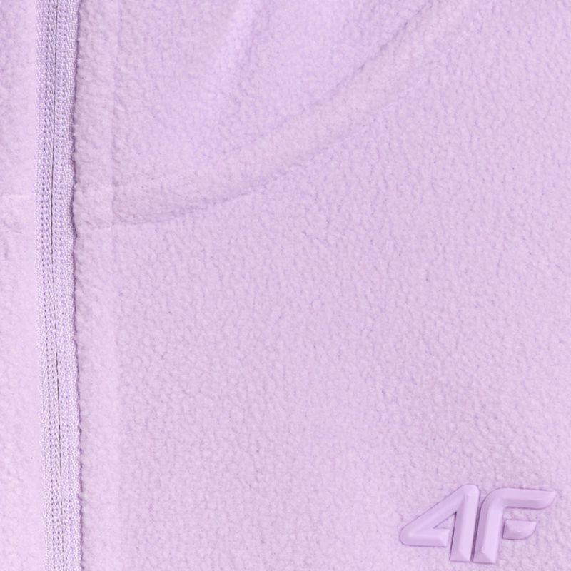 4f Women's fleece sweatshirt F069 light purple női 4FWAW25UFLEF06952S