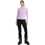 4f Women's fleece sweatshirt F069 light purple női 4FWAW25UFLEF06952S