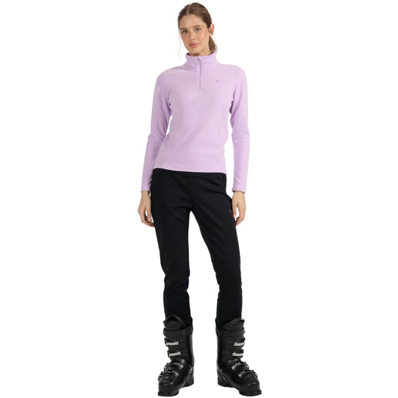 4f Women's fleece sweatshirt F069 light purple női 4FWAW25UFLEF06952S