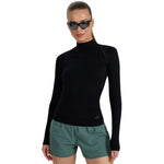 4f Women's longsleeve t-shirt F419 deep black Póló női 4FWAW25TFLOF41920S
