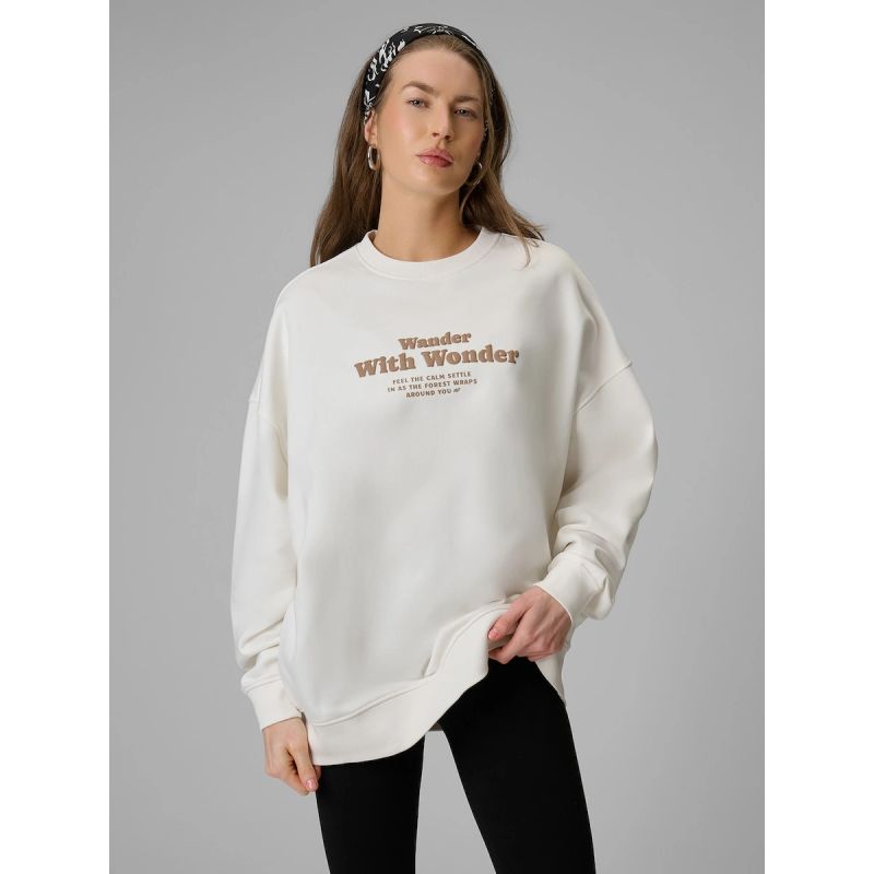 4F Women's oversize sweatshirt without hood női pulóver